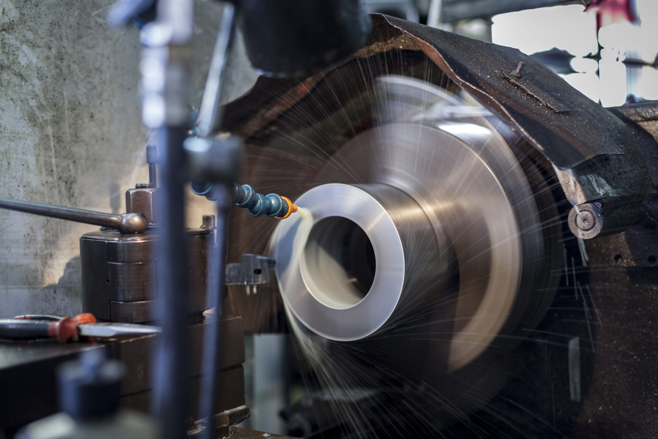 metal being cut by machine 6